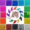 20 Pcs Colorful Silicone Cat Nail Caps with Adhesive Glue – Soft Covers for Claws Care, Anti-scratch and Beautiful Look