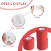 Veterinary Pet Self Adhesive Elastic Wrap Bandage – Breathable Stretchable Comfortable Non-Woven Fabric Waterproof First Aid Tape (5cmx4.5m) for Dogs & Cats 