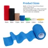 Veterinary Pet Self Adhesive Elastic Wrap Bandage – Breathable Stretchable Comfortable Non-Woven Fabric Waterproof First Aid Tape (5cmx4.5m) for Dogs & Cats 