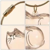 Cute Animal-Shaped Transparent PVC Pet Hair Keepsake Key Chain with Plastic Tweezer – Store and Display Pet fur to Create Sweet Personalized Memory