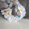 Cute Animal-Shaped Transparent PVC Pet Hair Keepsake Key Chain with Plastic Tweezer – Store and Display Pet fur to Create Sweet Personalized Memory