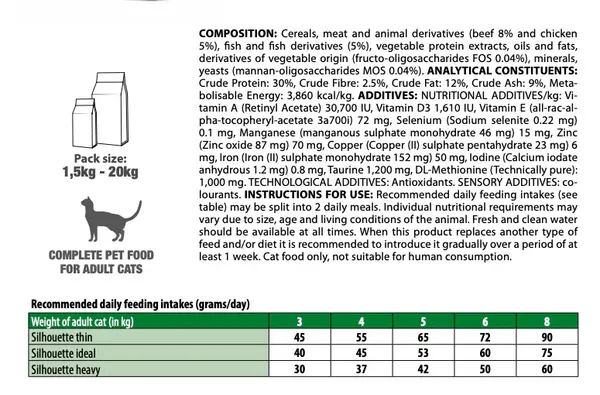 LeChat Classic Tris Flavour Croquettes Adult Cat Dry Food with Chicken, Fish and Beef