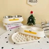 Cute Duck Shaped 3-in-1 Pet Feeder – Double Stainless Steel Food and Water Bowls with Slow Feeder Tray for Cats & Small Dogs 