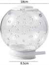 Transparent ABS Cat Helmet with Adjustable Velcro Neck Strap – Breathable Lightweight Anti Bite Head Muzzle for Postoperative Protection, Grooming, Shaving and Bathing (18cm Diameter)