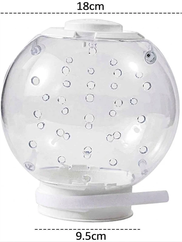 Transparent ABS Cat Helmet with Adjustable Velcro Neck Strap – Breathable Lightweight Anti Bite Head Muzzle for Postoperative Protection, Grooming, Shaving and Bathing (18cm Diameter)