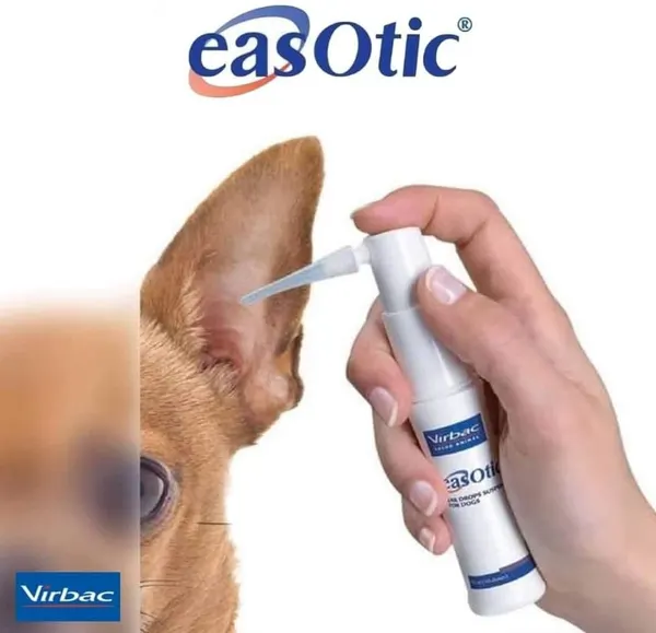 Virbac Easotic Anti-Inflammatory, Anti-Fungal and Anti-Bacterial Ear Drops Suspension for Dogs 10 ml