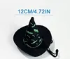 Halloween Hat for Cats & Small Dogs – Black & Green Bat Print Pet Costume Hat