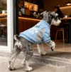 Paw Print Dog Fleece Sweatshirt – Warm Winter Pullover with Leash Ring for Small Dogs & Cats