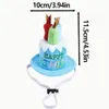 Pet Birthday Hat with Cake & Candles – Adjustable Birthday Party Hat for Dogs & Cats