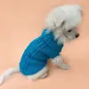 Lake Blue Cable Knit Dog Sweater – Warm Knitted Pet Clothes for Small Dogs & Cats