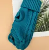 Lake Blue Cable Knit Dog Sweater – Warm Knitted Pet Clothes for Small Dogs & Cats