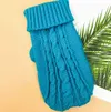 Lake Blue Cable Knit Dog Sweater – Warm Knitted Pet Clothes for Small Dogs & Cats