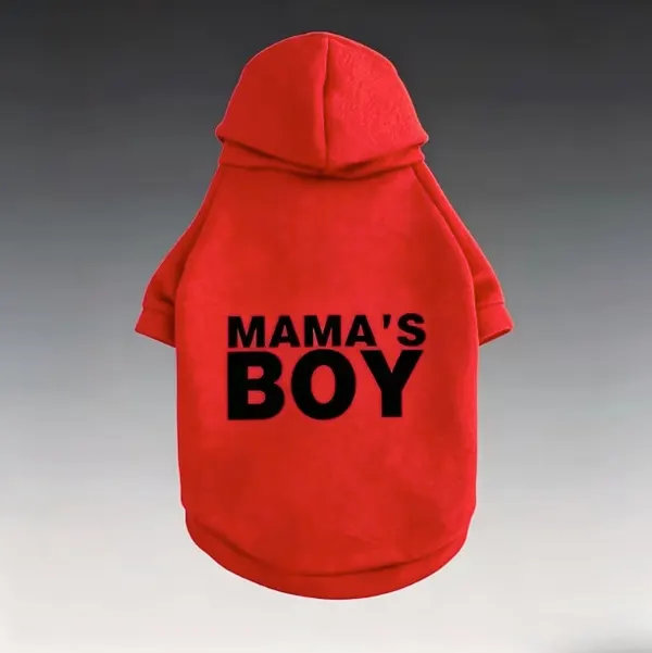 Mama’s Boy Dog & Cat Hoodie – Cute Pet Sweatshirt for Small Dogs & Cats