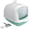 Detachable Enclosed Cat Litter Box with Scoop Odor Control Easy Clean (50x35x34cm)