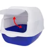Detachable Enclosed Cat Litter Box with Scoop Odor Control Easy Clean (50x35x34cm)