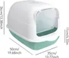 Detachable Enclosed Cat Litter Box with Scoop Odor Control Easy Clean (50x35x34cm)