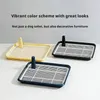 Plastic Dog Toilet Training Tray with Grid & Detachable Guide Post for Puppies & Small Dogs (45.5x38x4cm)