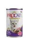 Procat One Pate Grain & Meal Free Recipe Supper Premium Sterilised Cat Wet Food Rich in Turkey Cans 400g